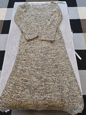 H&M maxi long sleeve cotton knit dress small